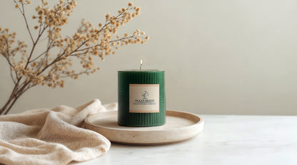 Lerrica Sculpted Fragrance Pillar Candle - 250GM