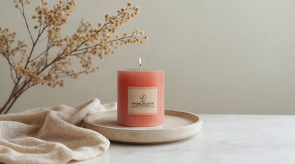 Lerrica Sculpted Fragrance Pillar Candle - 250GM
