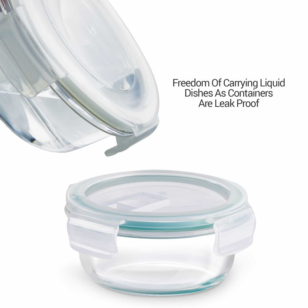 Milton All Fresh Premier Glass Tiffin Box Grey