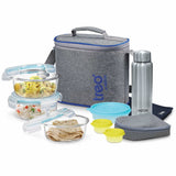 Milton All Fresh Premier Glass Tiffin Box Grey