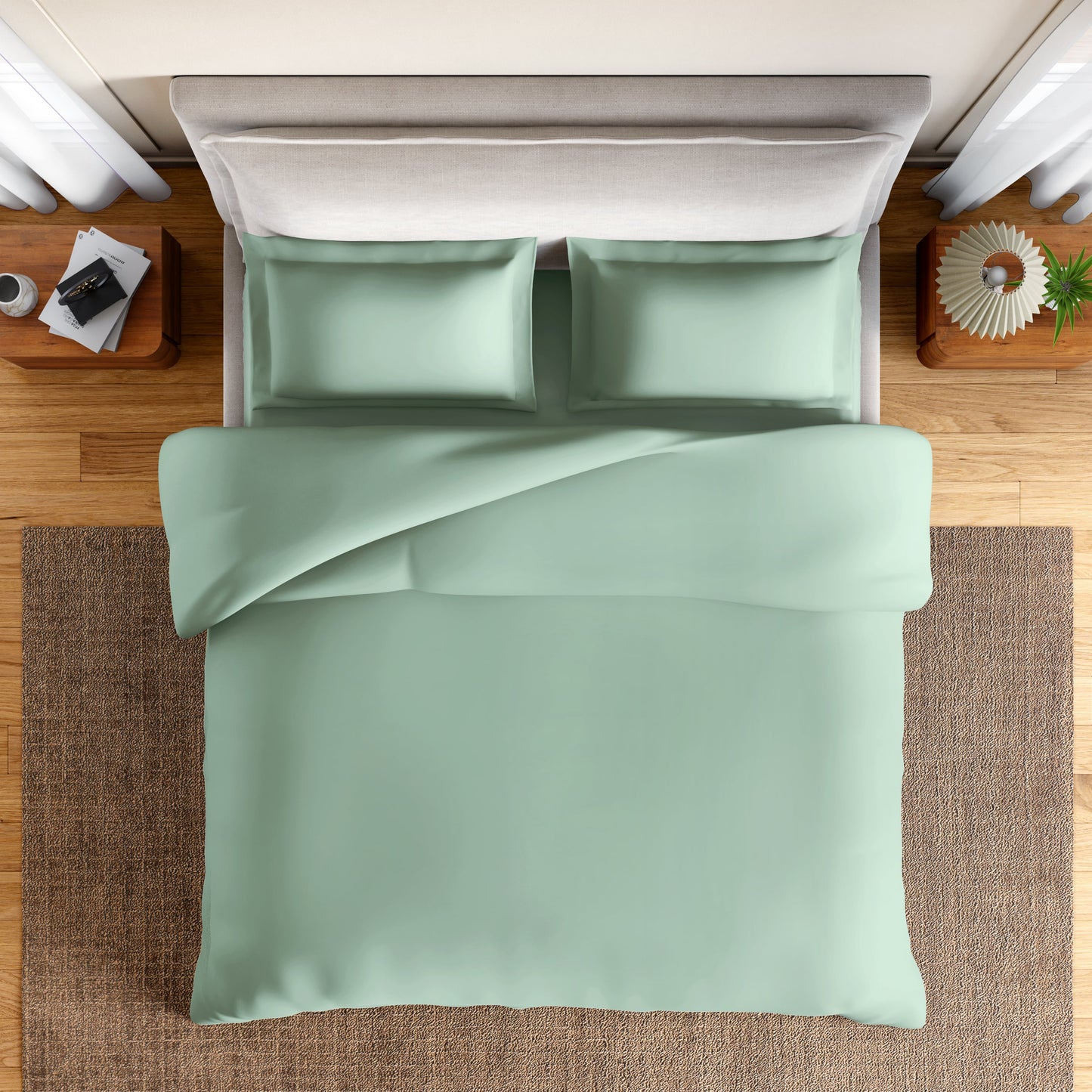 Spaces Essentials 100% Cotton Double Quilt, 170 TC, Solid, True Blue