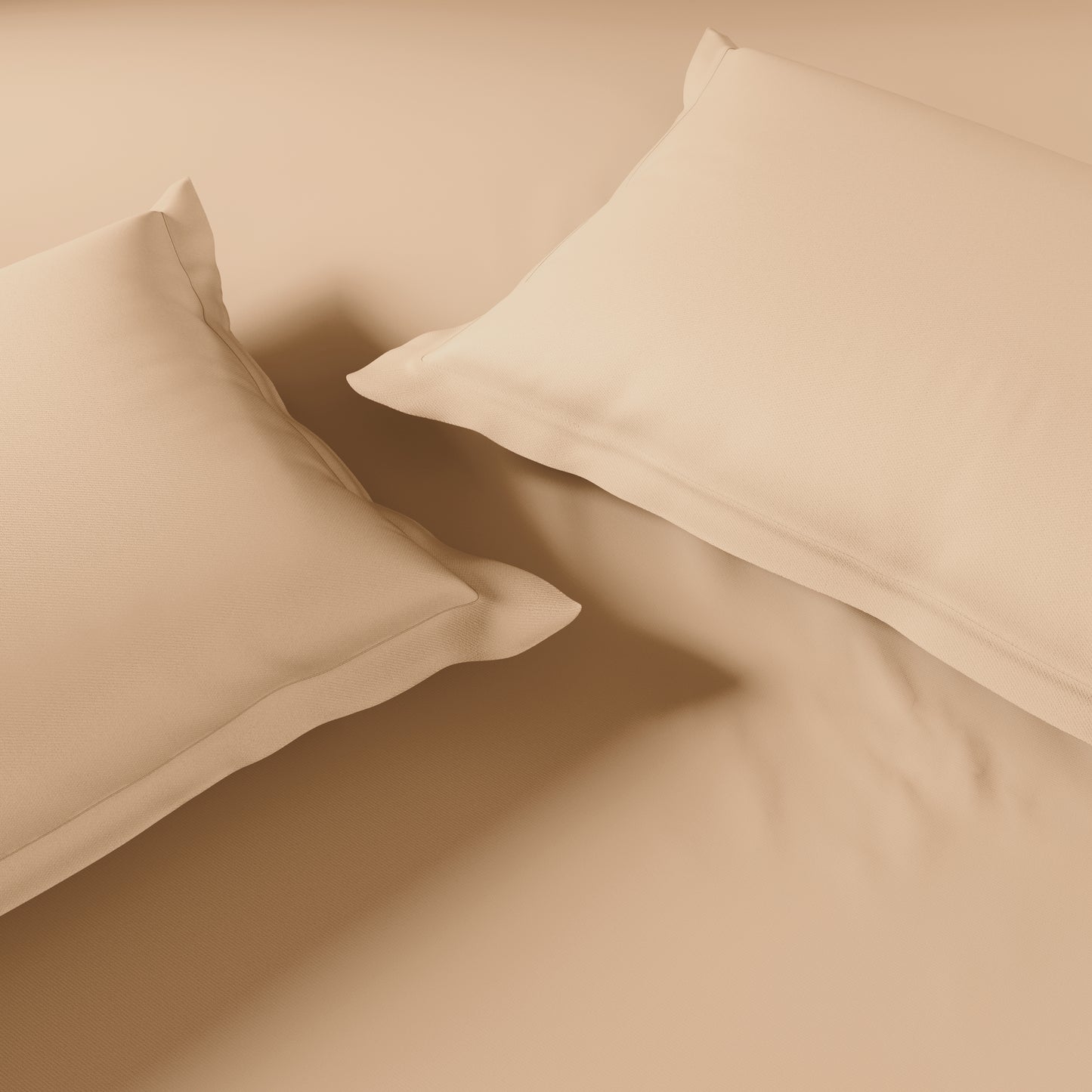Spaces Essentials 100% Cotton Double Quilt, 170 TC, Solid, Buff