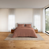 Spaces Essentials 100% Cotton Double Quilt, 170 TC, Solid, Mocha Mousse