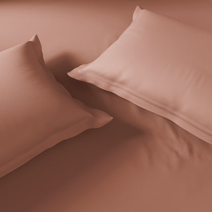 Spaces Essentials 100% Cotton Double Quilt, 170 TC, Solid, Mocha Mousse