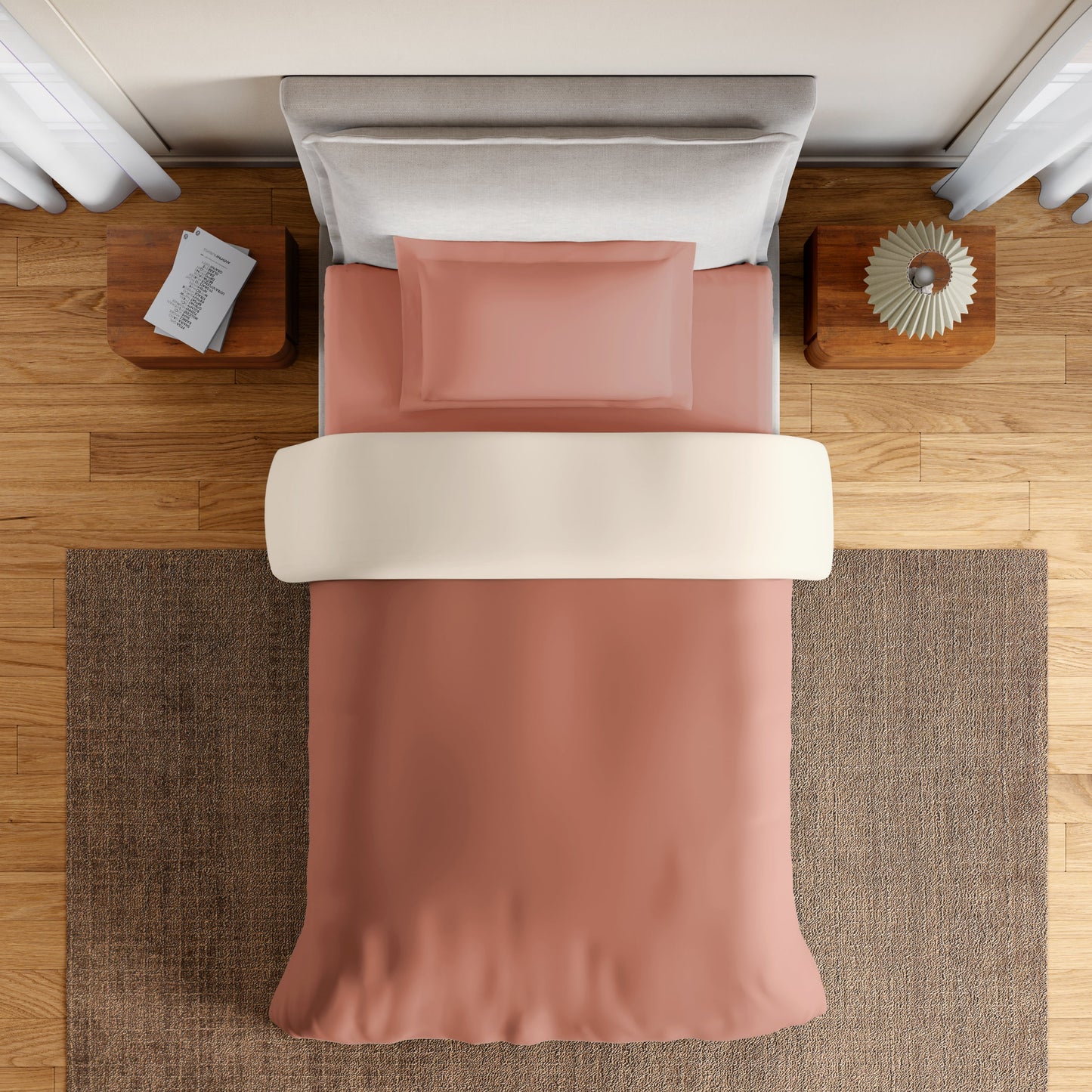 Spaces Essentials 100% Cotton Single Quilt, 170 TC, Solid, Mocha Mousse
