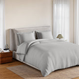 Spaces Essentials 100% Cotton Double Quilt, 170 TC, Solid, Silver Cloud/Tea