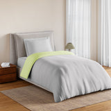 Spaces Essentials 100% Cotton Single Quilt, 170 TC, Solid, Silver Cloud/Tea