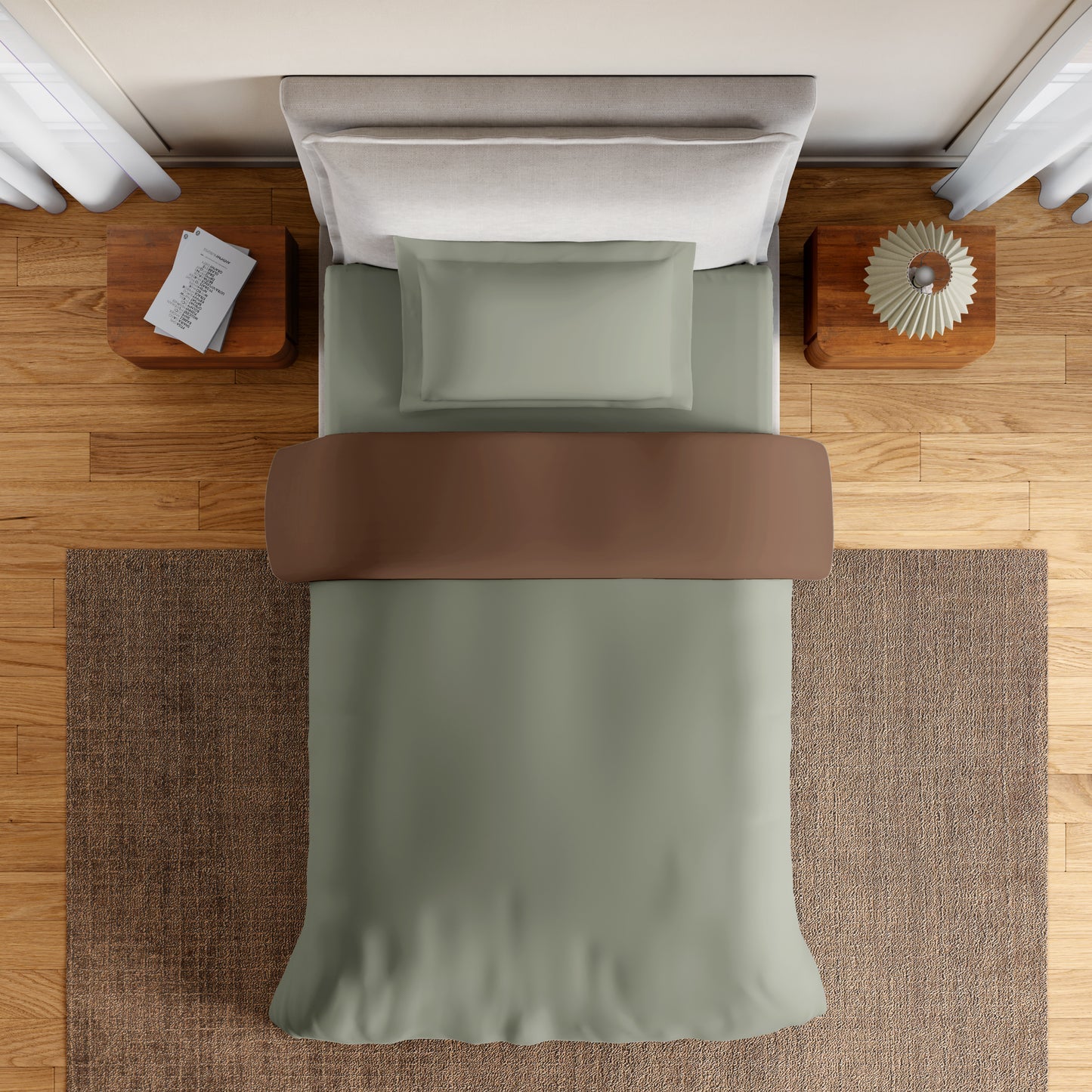 Spaces Essentials 100% Cotton Single Quilt, 170 TC, Solid, Bruchetta
