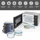 Milton All Fresh Borosilicate Glass Tiffin 2pcs set