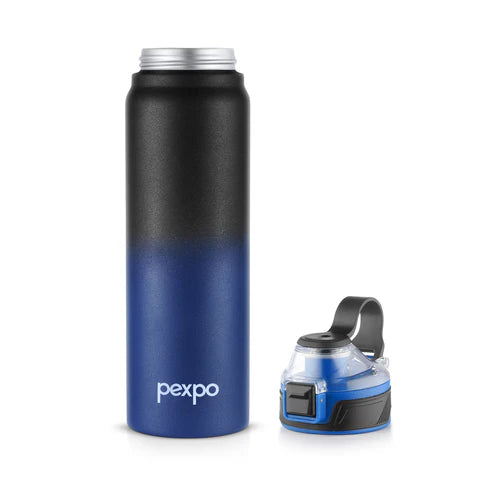 Pexpo Amaze Thermo Steel Bottle  | Tri-Ply Vacuum Insulated Hot & Cold Flask | For Travel