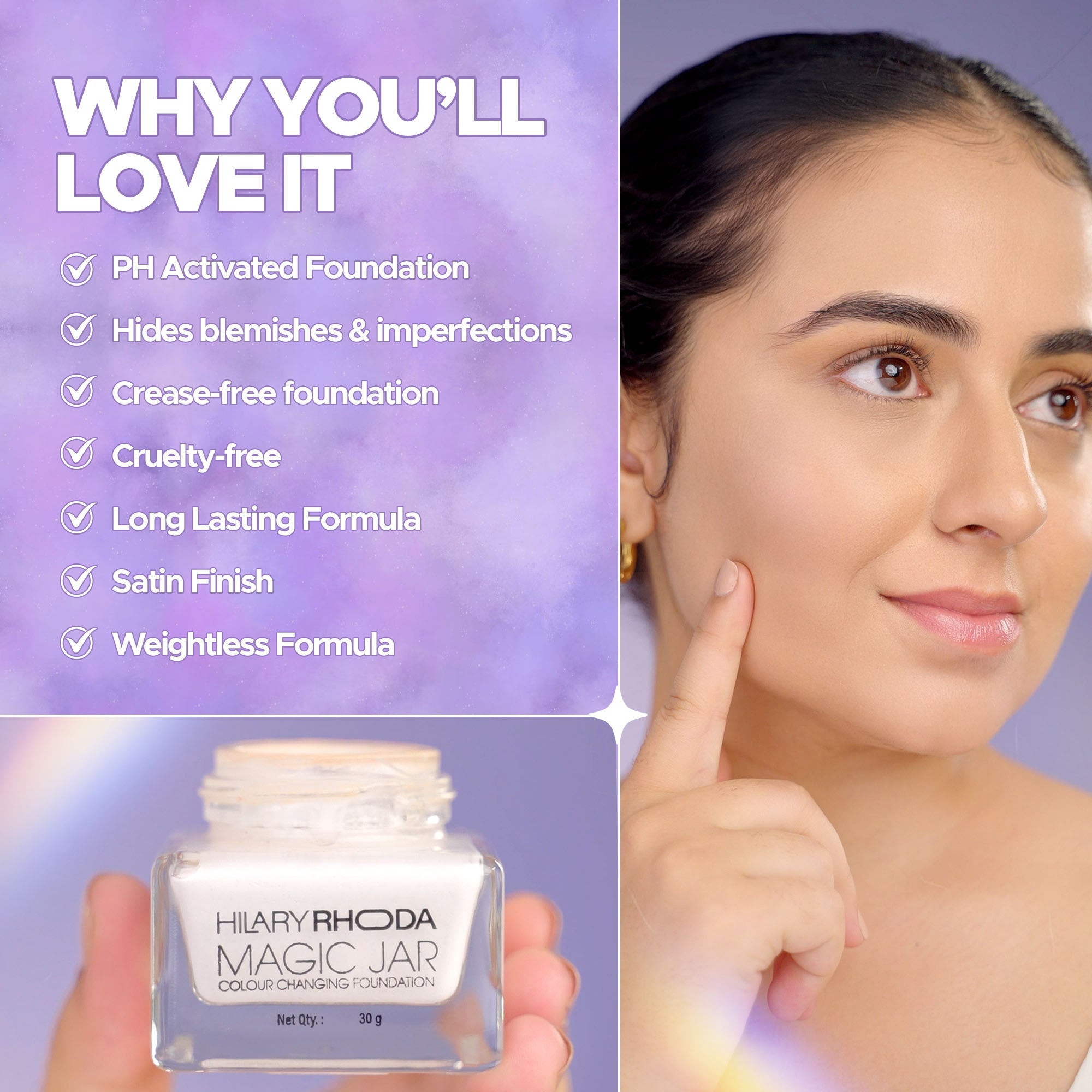 Hilary Rhoda Magic Jar Colour Changing Foundation 30g