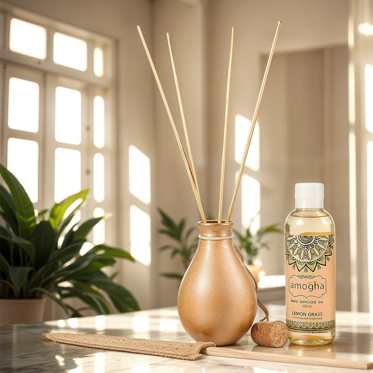 IRIS Amogha Lemon Grass Reed Diffuser Set 100ml