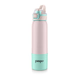 Pexpo Amora Warm & Cold Water Bottle -  Pink-Green - 700 ML