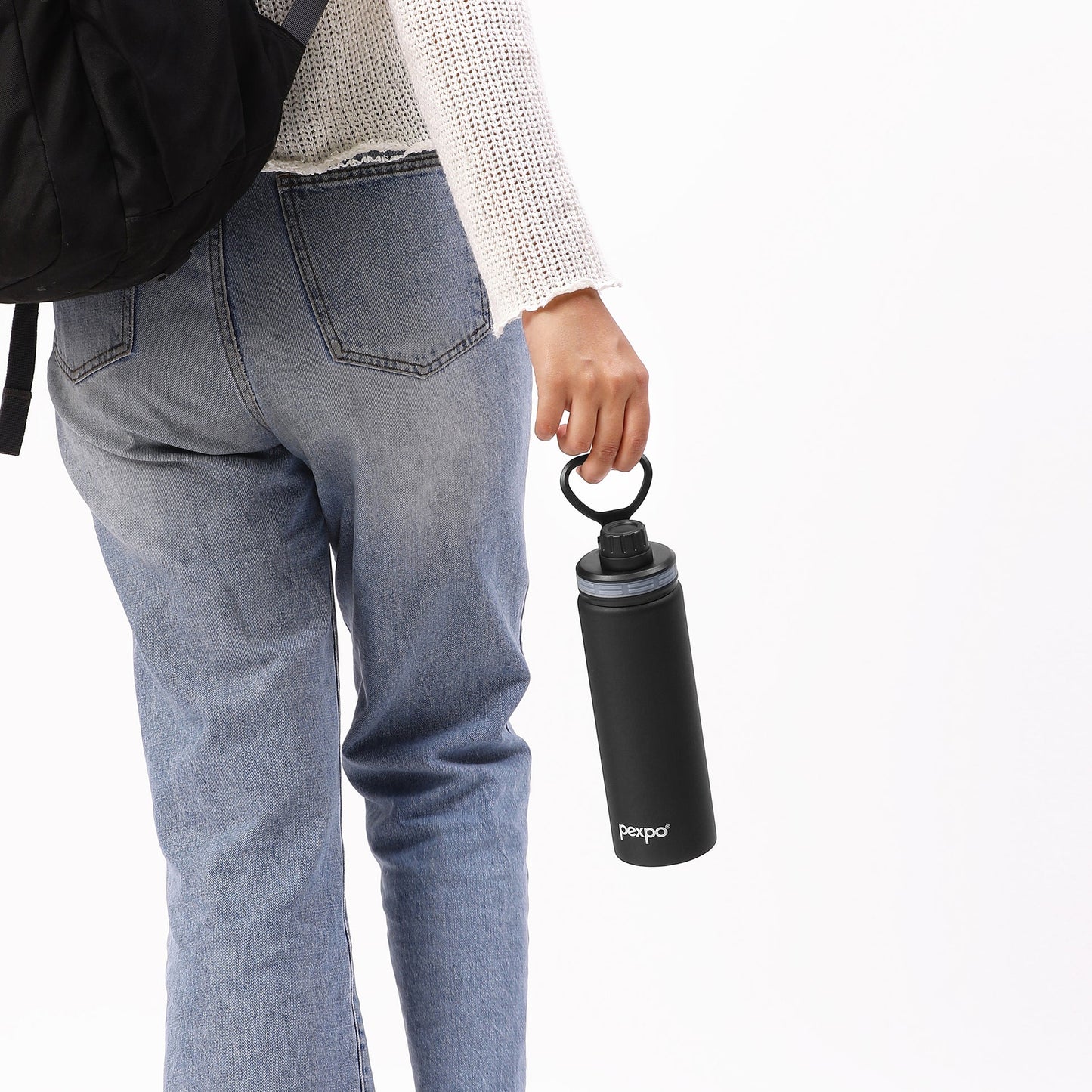 Pexpo Texas Thermo Steel Bottle | Tri-Ply Vacuum Insulated Hot & Cold Flask | For School - 500ml