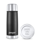 Pexpo Flamingo Thermo Steel Flask | Tri-Ply Vacuum Insulated Hot & Cold Bottle | Leakproof