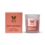 IRIS Happy Raspberry Frosted Shot Glass Scented Candle 40gm