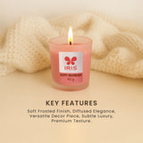 IRIS Happy Raspberry Frosted Shot Glass Scented Candle 40gm