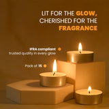 IRIS Celeste White Musk Scented Tealight Candles 12GM