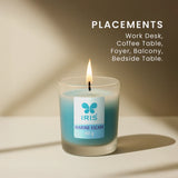 IRIS Marine Escape Frosted Shot glass scented Candle 40gm