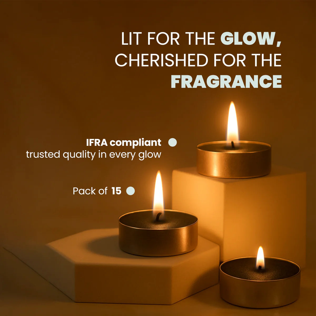 IRIS Celeste Black Oudh Scented Tealight Candles 12GM