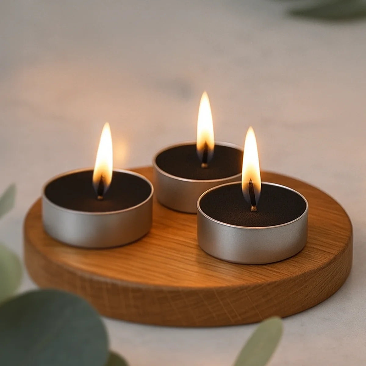 IRIS Celeste Black Oudh Scented Tealight Candles 12GM