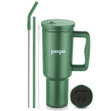 Pexpo Sipzy - Stainless Steel Tumbler with Handle Atom Green 1050 ml