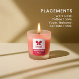 IRIS Velvety Rose Frosted Shot glass scented candle 40gm