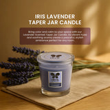 IRIS Lavender Taper Jar Candle 110GM