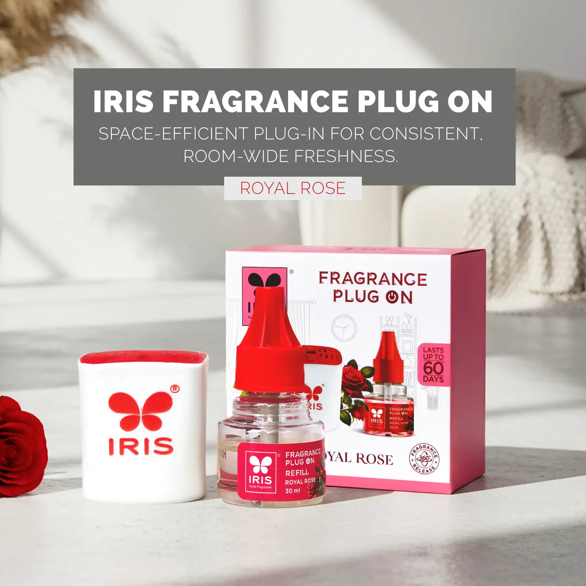 IRIS Fragrance Plug Rose 30ML