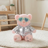 Mirada Rockstar Bear Plush Toy – 25cm