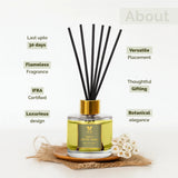 IRIS Zesty Lemongrass Aroma Reed Diffuser Set 100ml