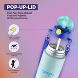 Pexpo Pixy Art Stainless Steel Bottle | Tri-Ply Vacuum Insulated Hot & Cold Flask | For Kids