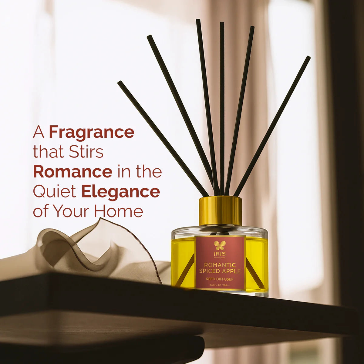 IRIS Spiced Apple Aroma Reed Diffuser Set 100ml