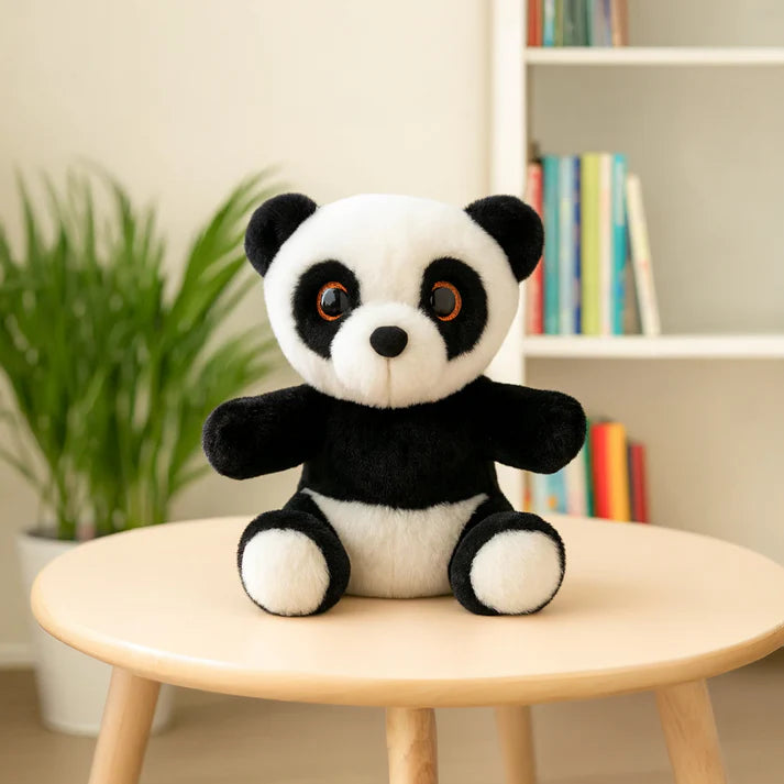 Mirada Glitter Eye Panda Toy - Black – 25cm