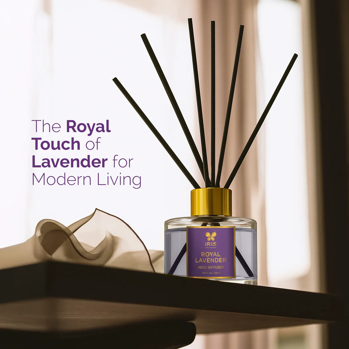 IRIS Royal Lavender Aroma Reed Diffuser Set 100ml