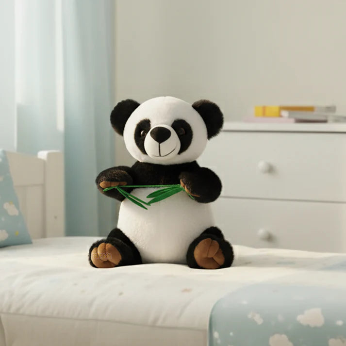 Mirada Panda with Leaf Toy – 22cm