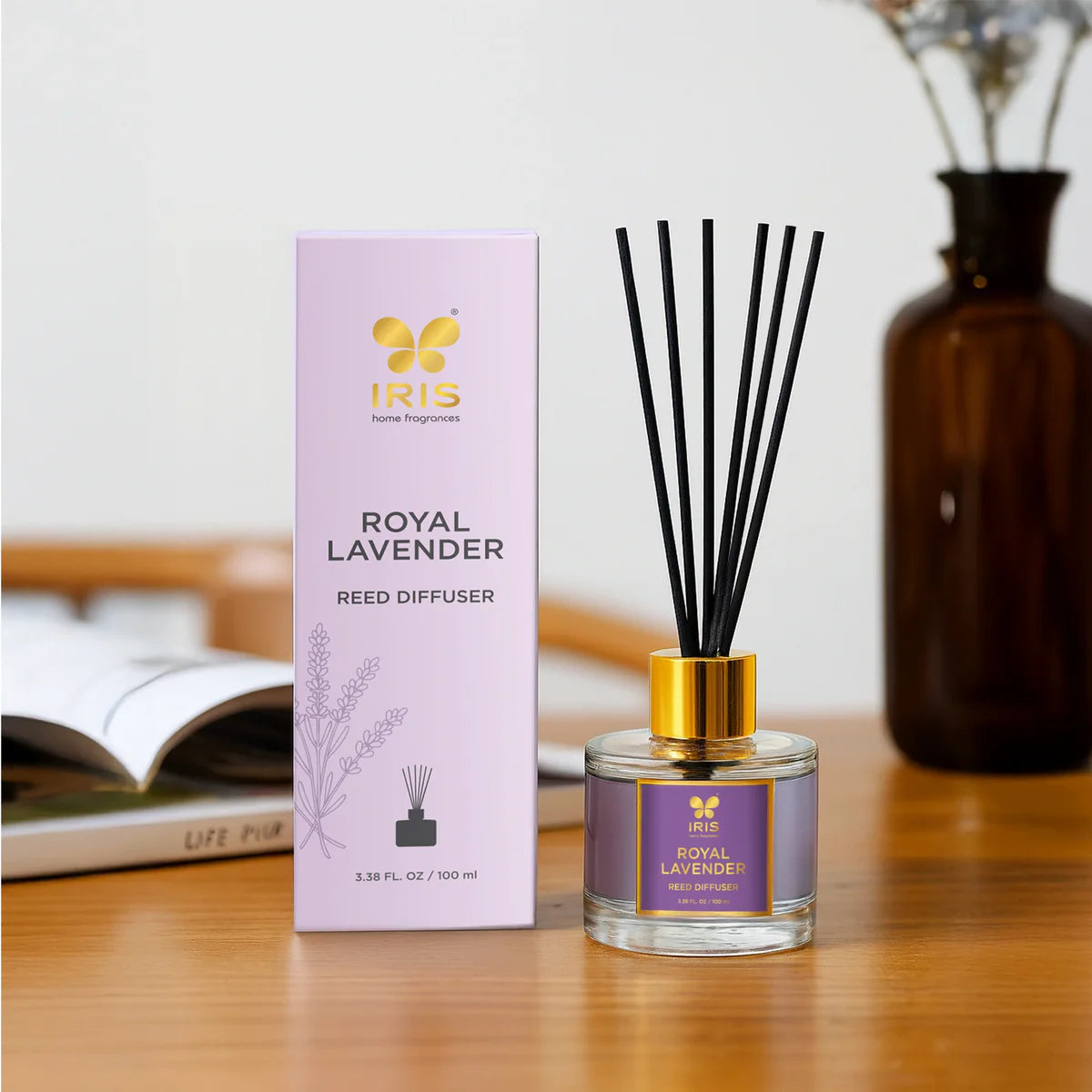 IRIS Royal Lavender Aroma Reed Diffuser Set 100ml