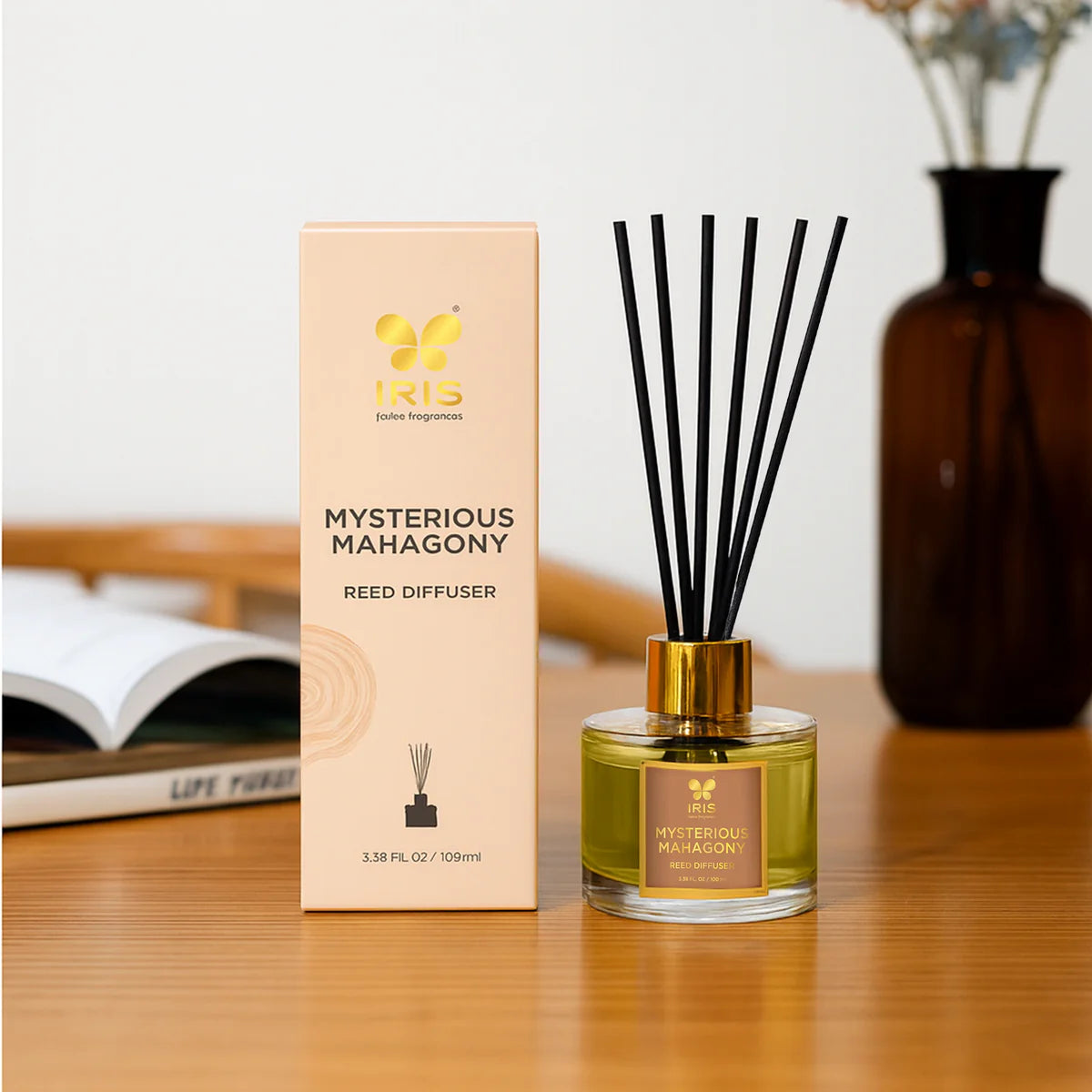 IRIS Mysterious Mahogany Aroma Reed Diffuser Set 100ml
