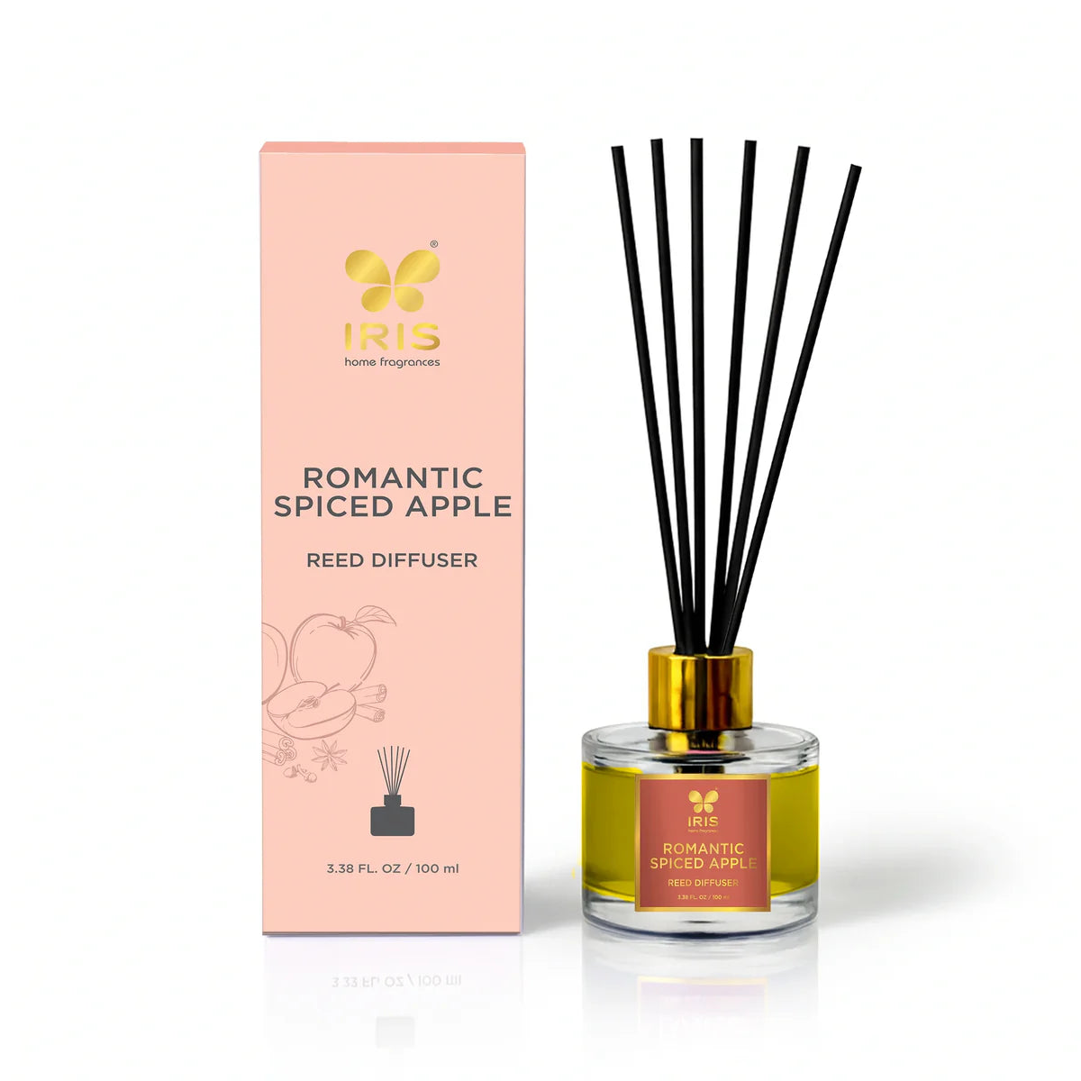 IRIS Spiced Apple Aroma Reed Diffuser Set 100ml