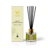 IRIS Zesty Lemongrass Aroma Reed Diffuser Set 100ml