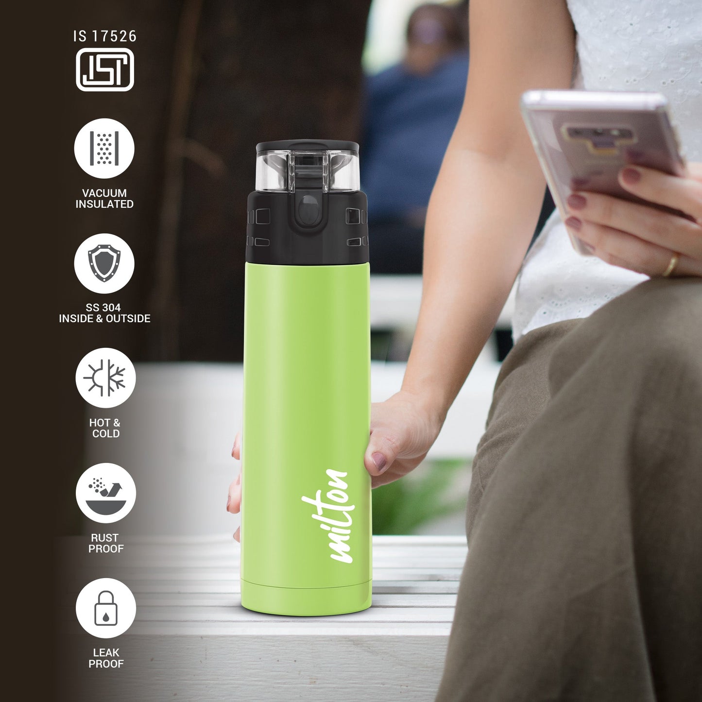 Milton Atlantis Thermosteel Water Bottle 500ML
