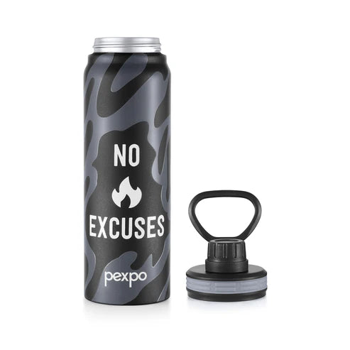 Pexpo Austin Art Thermo Steel Bottle | Tri-Ply Vacuum Insulated Hot & Cold Flask | For Office 740 ML