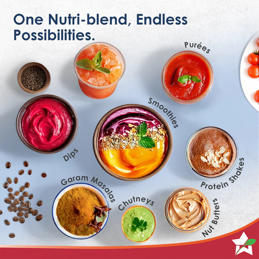 Wonderchef Nutri-blend Serene Mixer Grinder Blender Smoothie Maker