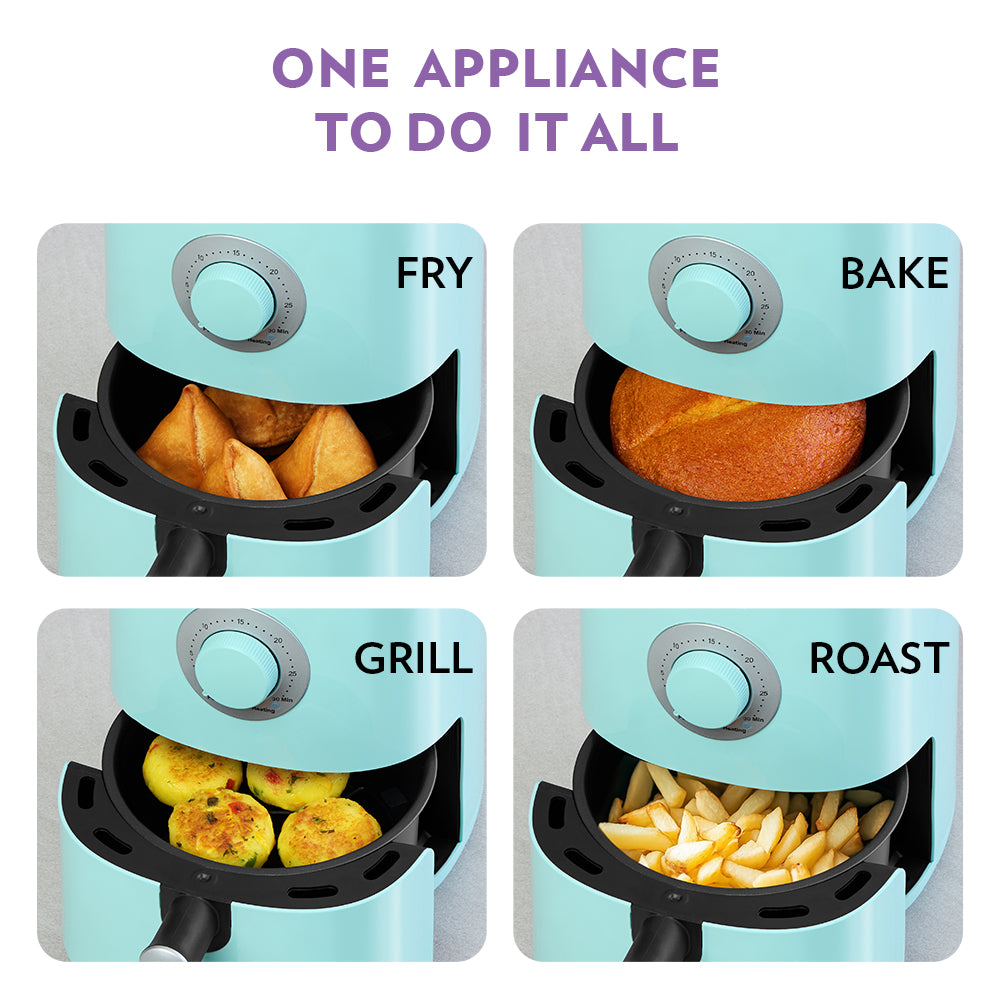 Borosil Smart Electric Air Fryer Healthy Oil-Free Cooking 800W