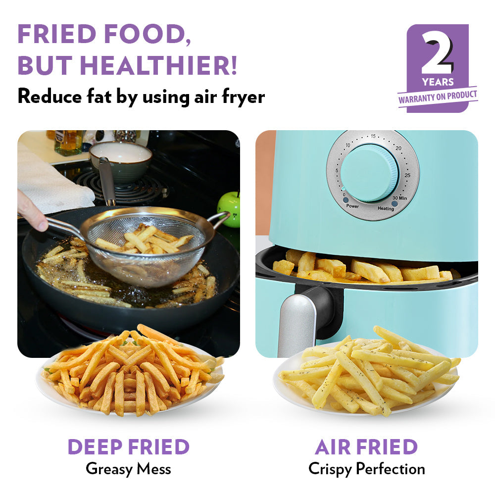Borosil Smart Electric Air Fryer Healthy Oil-Free Cooking 800W