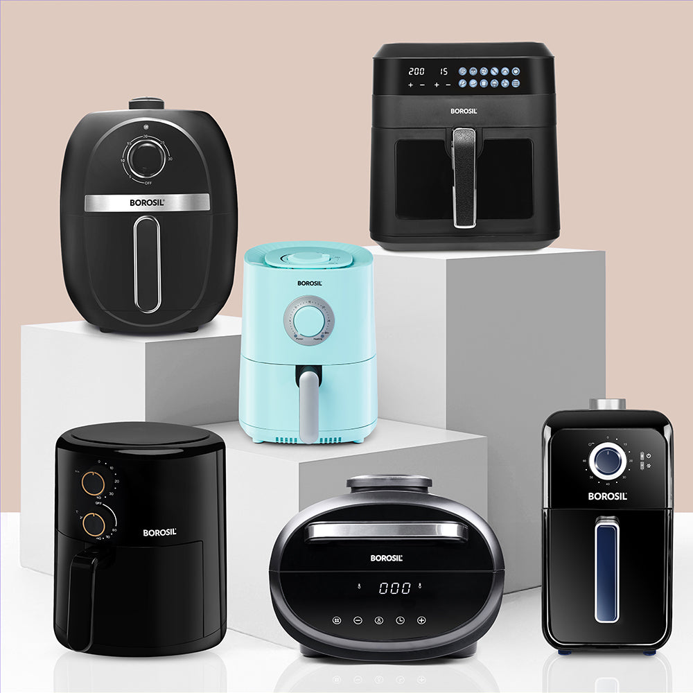 Borosil Smart Electric Air Fryer for Healthy Cooking 1350W