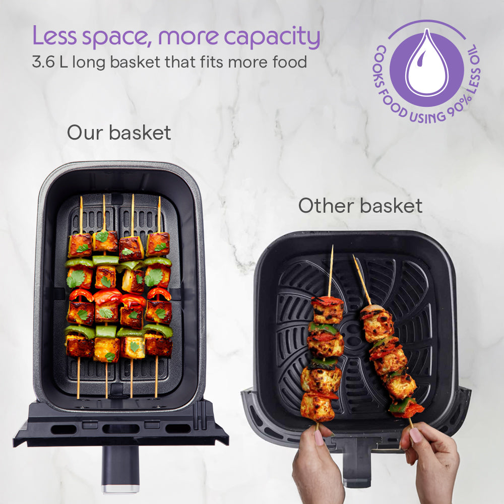 Borosil Smart Electric Air Fryer for Healthy Cooking 1350W