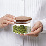 Borosil Classic Glass Jar Set with Wooden Lid
