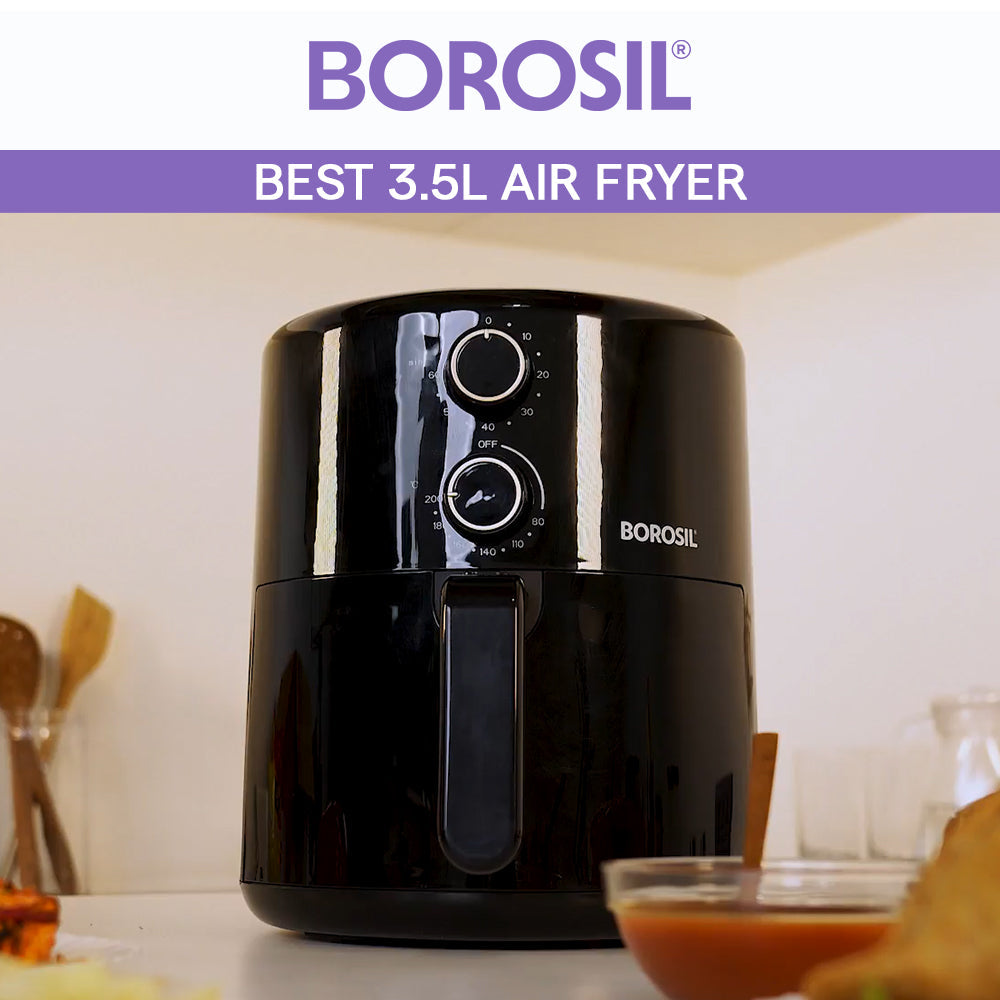 Borosil Smart Electric Air Fryer For Healthy Cooking 1450W