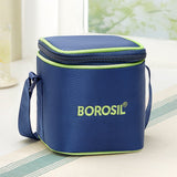 Borosil Blue Tall Lunch Bag, Square, For Set of 2, (320ml) (Only Bag)